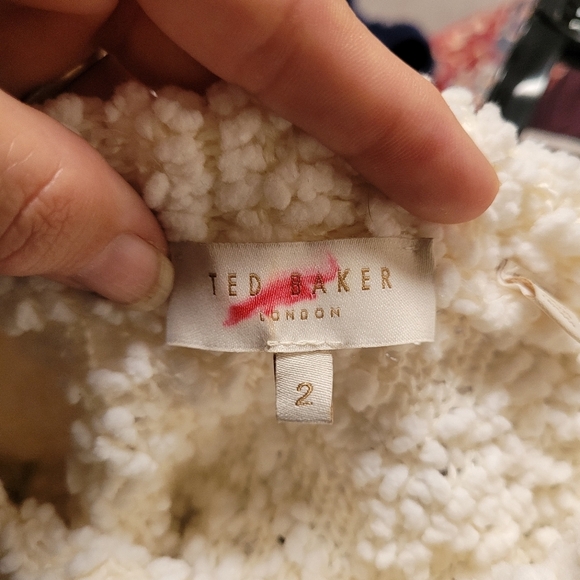 Ted Baker London White Popcorn Sweater - Picture 2 of 7